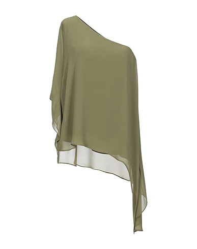 HAUTE HIPPIE Top Verde militare 100% Poliestere