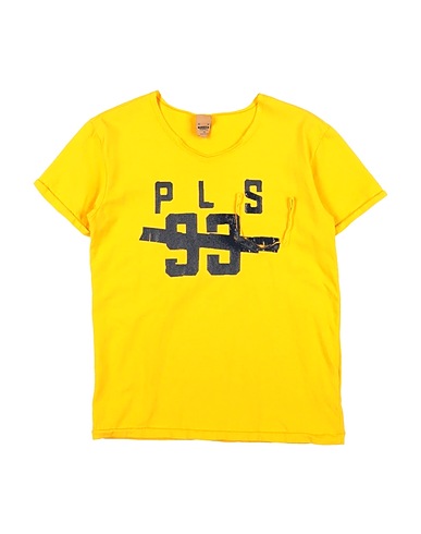 PLEASE T-shirt Yellow 100% Cotton