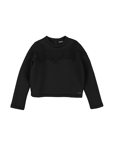 DSQUARED2 Sweatshirt Black 95% Polyester, 5% Elastane