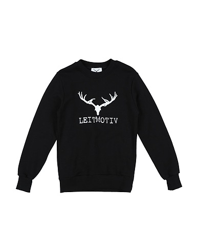 LEITMOTIV Sweatshirt Schwarz 100% Baumwolle