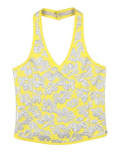 MISS GRANT T-shirt Yellow 57% Polyester, 29% Polyamide, 14% Lurex®