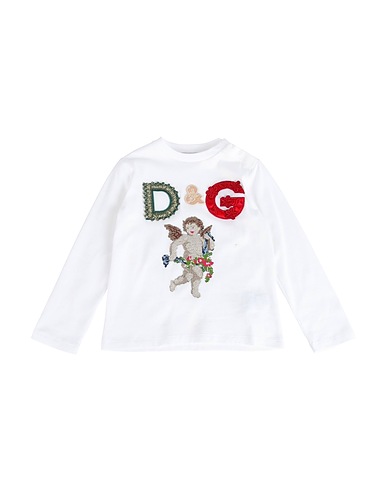 DOLCE&GABBANA T-shirt White 50% Viscose, 42% Polyester, 8% Acrylic