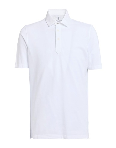 BRUNELLO CUCINELLI Polo shirt White 100% Cotton