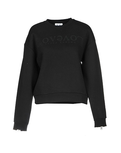 ZOE KARSSEN Sweatshirt Black 65% Cotton, 35% Polyester