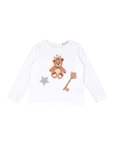 DOLCE&GABBANA T-shirt Ivory 100% Cotton, Wool, Polyamide, Acetate