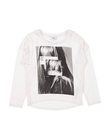 DKNY T-shirt White 95% Viscose, 5% Elastane