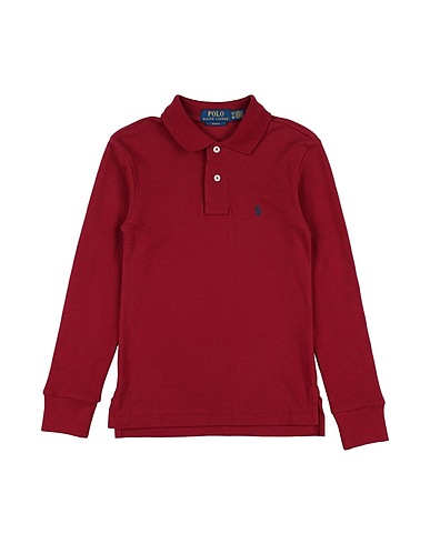 POLO RALPH LAUREN Polo shirt Brick red 100% Cotton