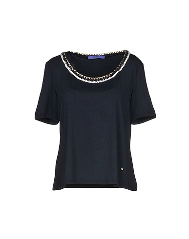 BLUE LES COPAINS T-shirt Blu notte 94% Viscosa, 6% Elastan