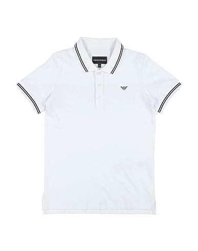 EMPORIO ARMANI Polo Bianco 96% Cotone, 4% Elastan, Poliestere