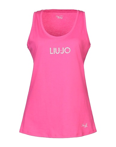 LIU •JO Canotta Fucsia 100% Cotone
