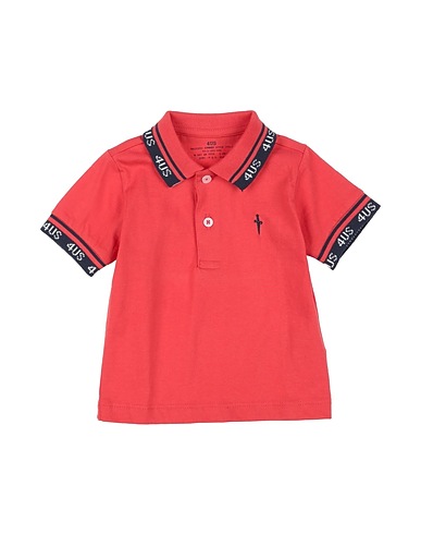 PACIOTTI 4US Polo shirt Coral 100% Cotton