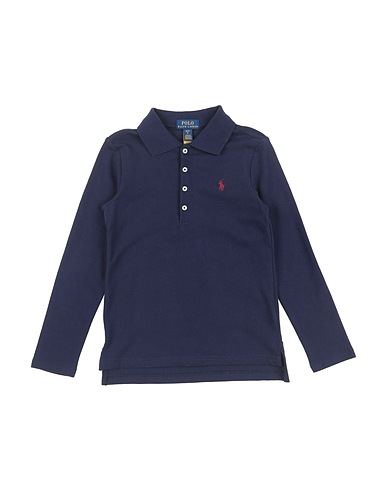 POLO RALPH LAUREN Polo shirt Blue 98% Cotton, 2% Elastane