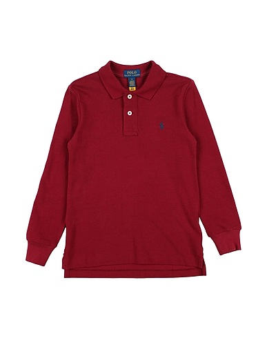 POLO RALPH LAUREN Polo shirt Brick red 100% Cotton