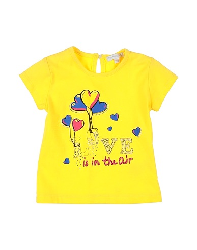 ARTIGLI Girl T-shirt Yellow 93% Cotton, 7% Elastane