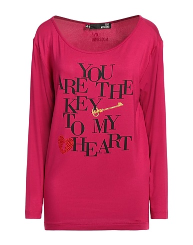 LOVE MOSCHINO T-shirt Fuchsia 94% Modal, 6% Elastane
