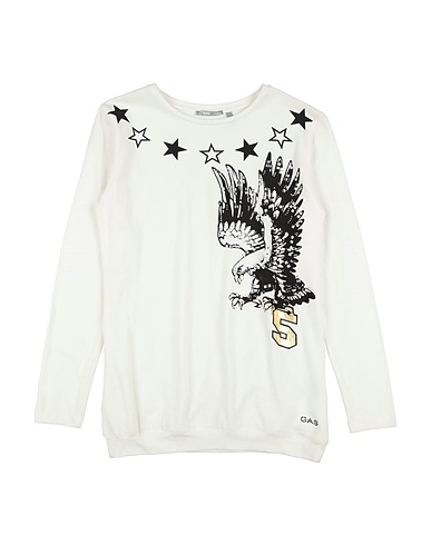 GAS T-shirt Bianco 94% Cotone, 6% Elastan