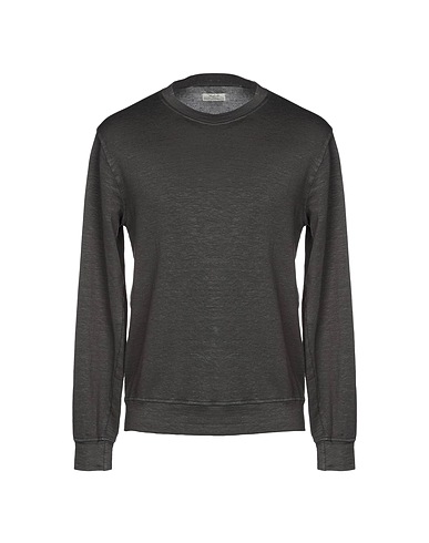 AUTHENTIC ORIGINAL VINTAGE STYLE Sweatshirt Charcoal 66% Linen, 30% Cotton, 4% Elastane
