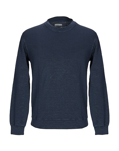 AUTHENTIC ORIGINAL VINTAGE STYLE Sweatshirt Midnight blue 66% Linen, 30% Cotton, 4% Elastane