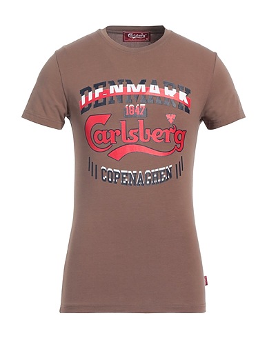 CARLSBERG T-shirt Khaki 92% Cotton, 8% Elastane