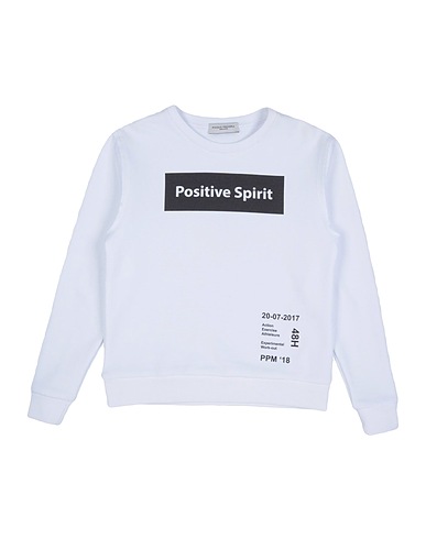 PAOLO PECORA Sweatshirt White 95% Cotton, 5% Elastane