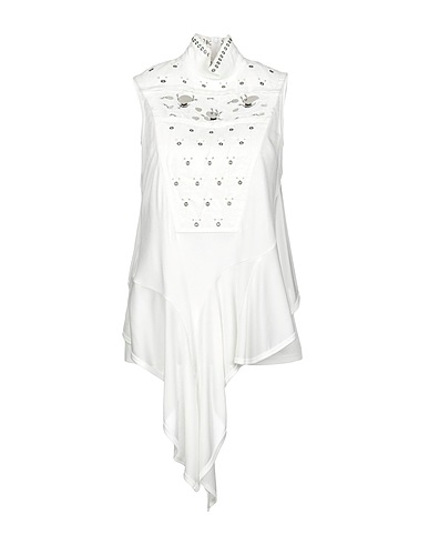CHLOÉ Evening top White 100% Viscose, Linen, Polyester, Cotton, Brass