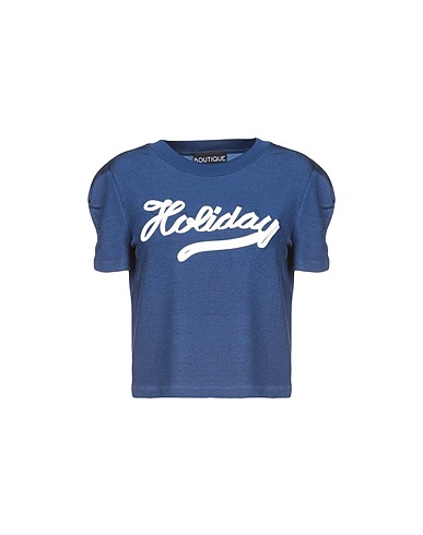 BOUTIQUE MOSCHINO Sweatshirt Blau 52% Viskose, 44% Baumwolle, 4% Andere Fasern