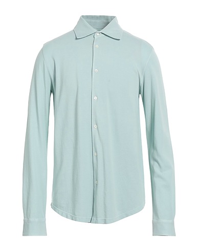 MALO Solid color shirt Light green 100% Cotton