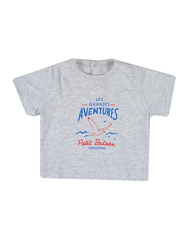 PETIT BATEAU T-shirt Grey 100% Cotton