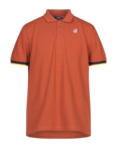 K-way Polo Shirts In Brick Red