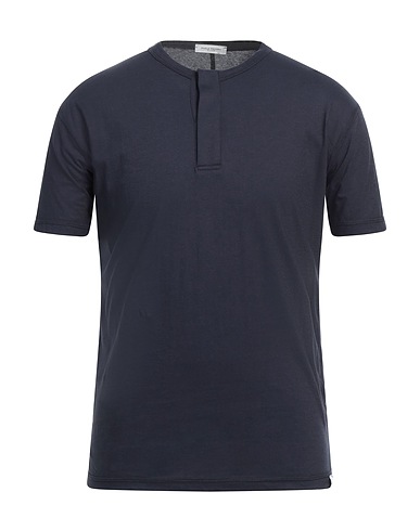 PAOLO PECORA Polo shirt Navy blue 100% Cotton