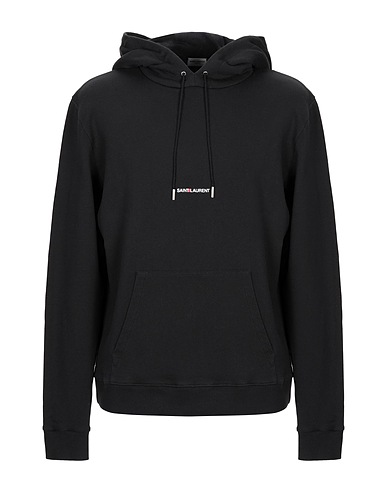 SAINT LAURENT Hooded sweatshirt Black 100% Cotton