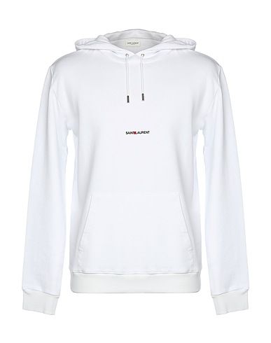 SAINT LAURENT Felpa Bianco 100% Cotone