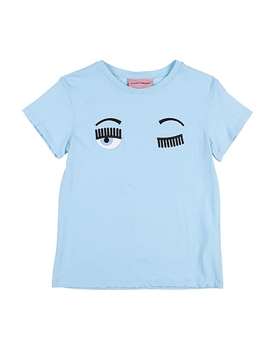 CHIARA FERRAGNI T-Shirt Himmelblau 100% Baumwolle