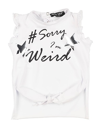 MISS LULÙ T-shirt White 95% Cotton, 5% Elastane