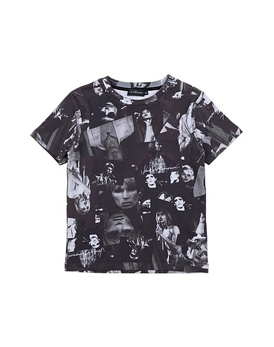 JOHN RICHMOND T-shirt Black 95% Cotton, 5% Elastane