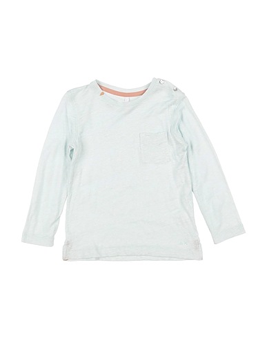 SUN 68 T-shirt Celeste 100% Lino