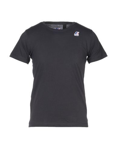 K-way T-shirt With Logo In Technical Fabric In Black