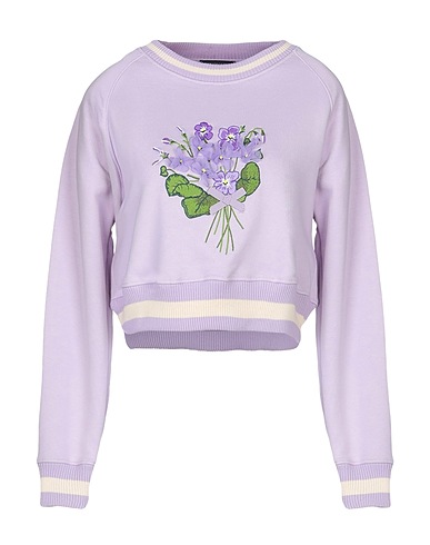 TWINSET Sweatshirt Lilac 100% Cotton