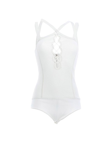 MARCIANO by GUESS TOPS & TEES White 83% Viscose, 16% Polyamide, 1% Elastane