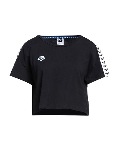 ARENA Crop top W CORINNE TEAM
 Black 100% Cotton, Polyester