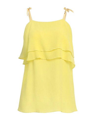 SEMICOUTURE Camisole Giallo 100% Seta