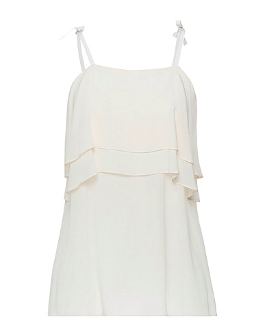 SEMICOUTURE Camisole Avorio 100% Seta