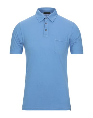 Zanone Polo Shirts In Azure