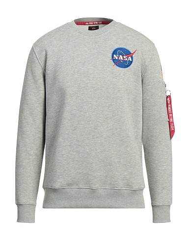 ALPHA INDUSTRIES Sweatshirt Grau 80% Baumwolle, 20% Polyester