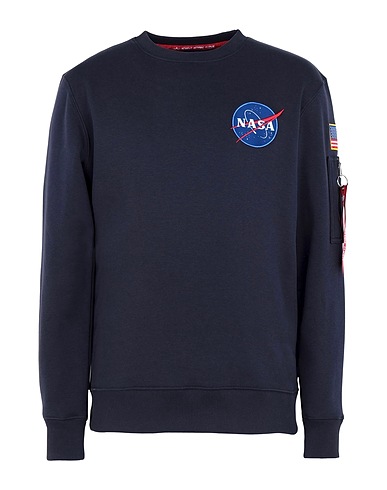 ALPHA INDUSTRIES Sweatshirt Nachtblau 80% Baumwolle, 20% Polyester