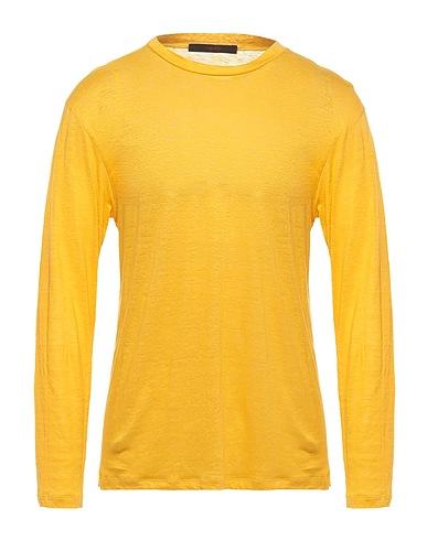 THE GIGI Basic T-shirt Yellow 100% Linen