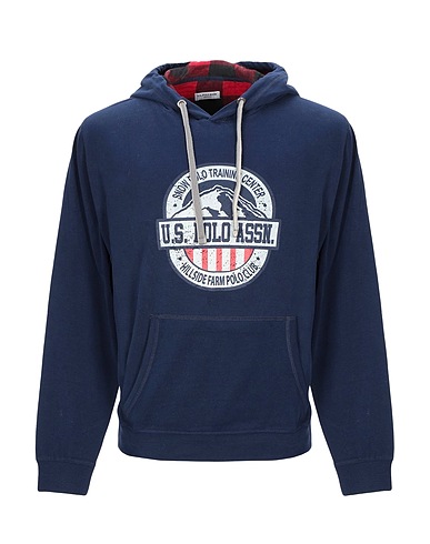 U.S.POLO ASSN. Felpa Blu notte 100% Cotone