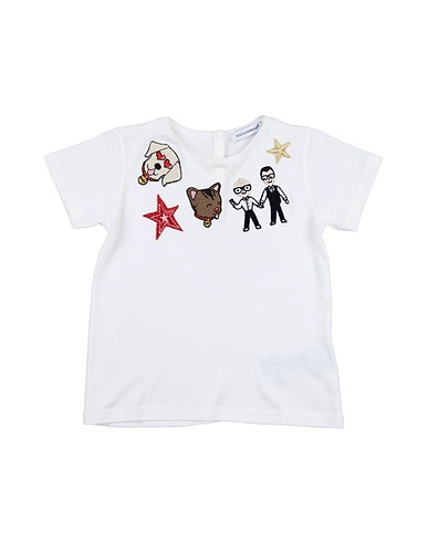 DOLCE&GABBANA T-shirt White 100% Cotton, Polyester, Viscose, Cellulose, Lurex®