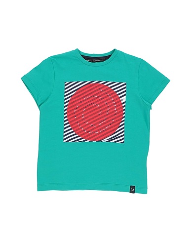 DANIELE ALESSANDRINI T-shirt Green 90% Paper, 10% Elastane