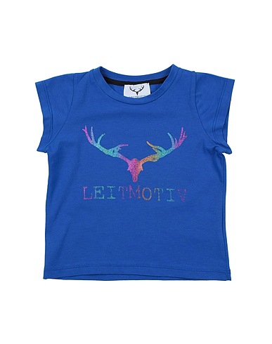 LEITMOTIV T-shirt Blu china 90% Cotone, 10% Elastan